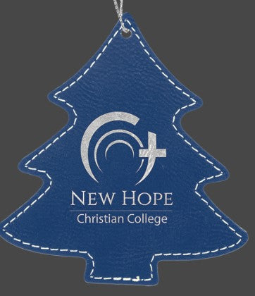 Leatherette Tree Ornament - available in 9 colors