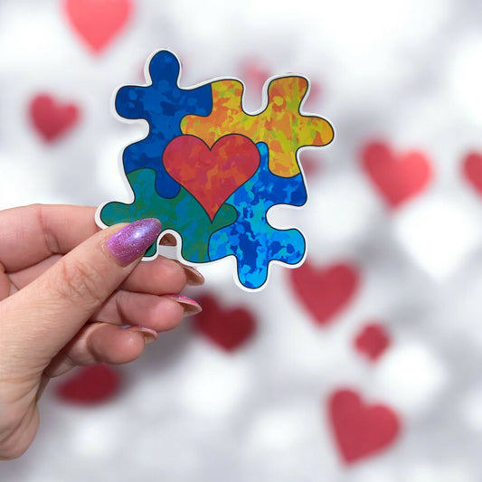 Autism Heart Sticker