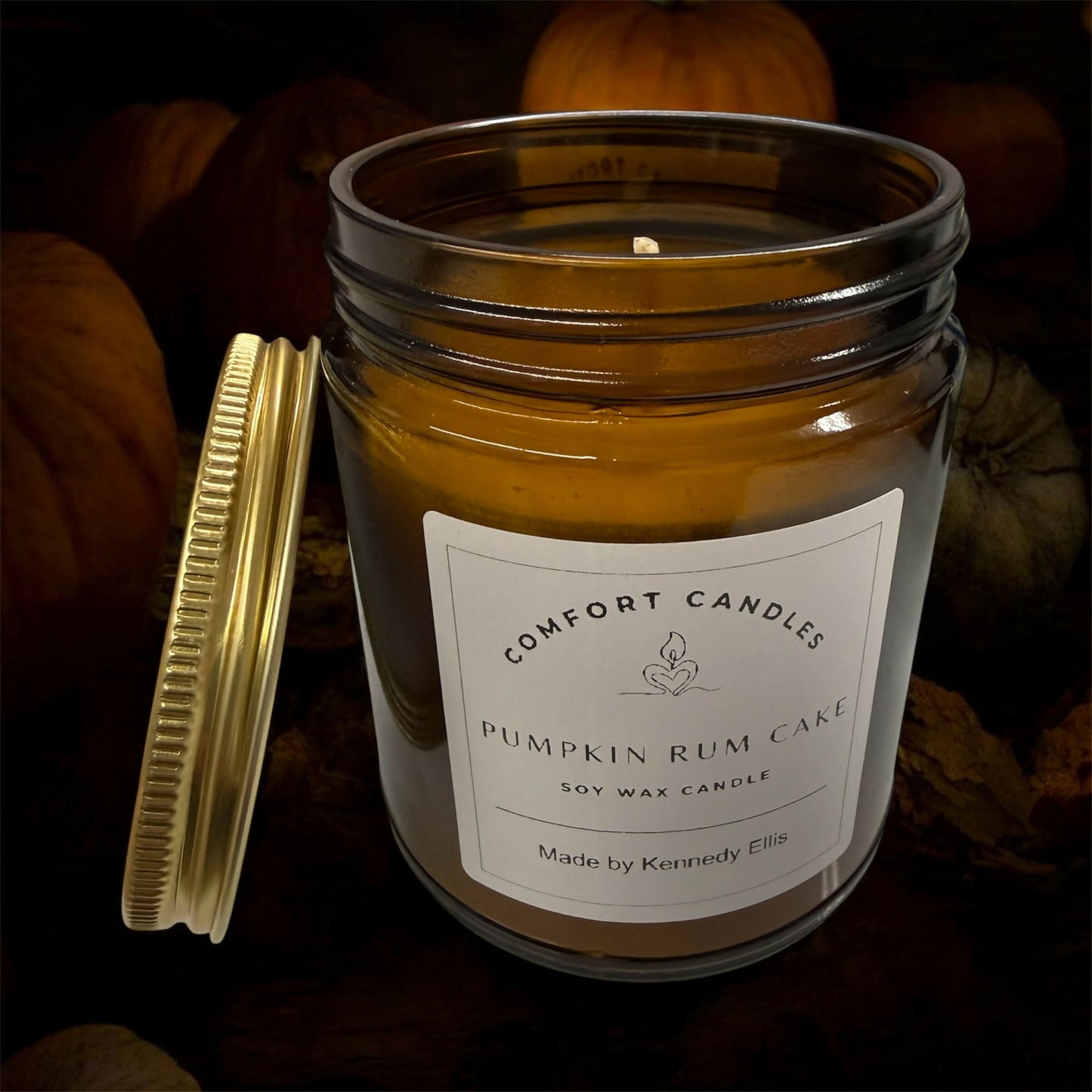Pumpkin Rum Cake Soy Wax Candle