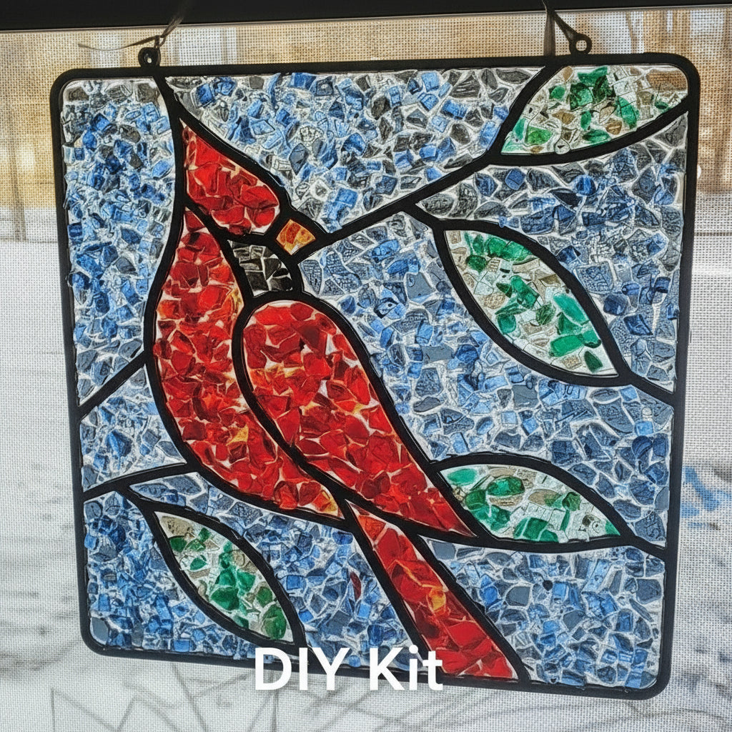 DIY Kit - Cardinal Sun Catcher