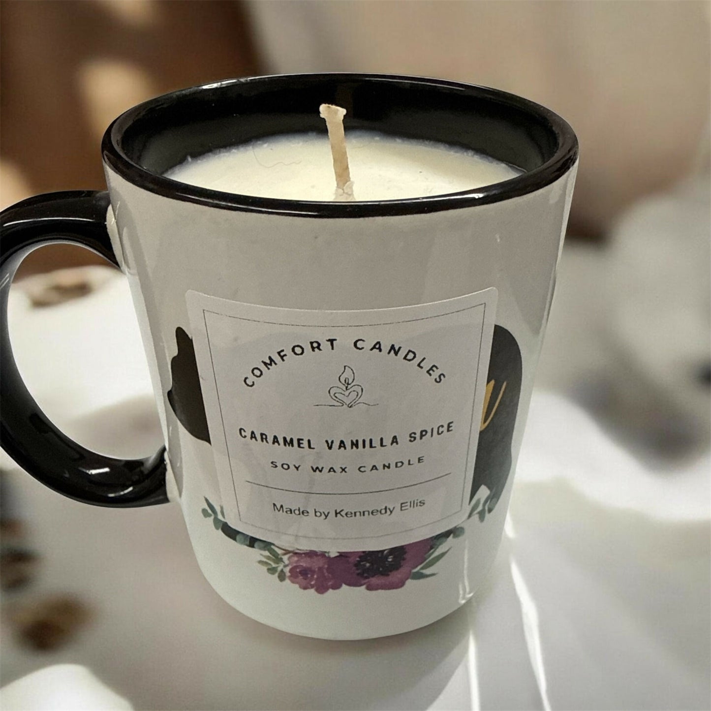 Carmel Vanilla Spice Soy Wax Candle