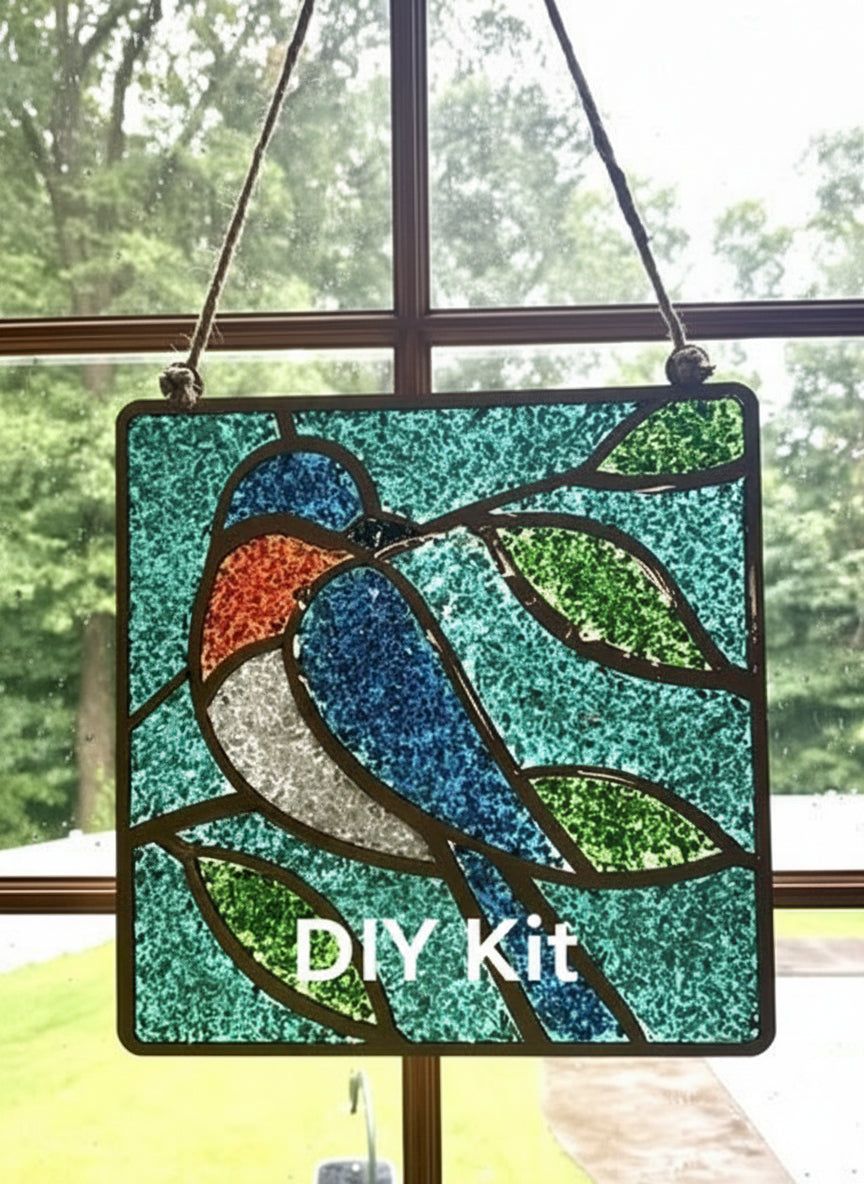 DIY Kit - Eastern Blue Bird Sun Catcher