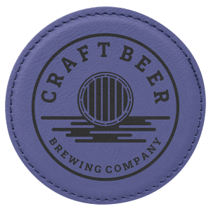 Leatherette Coaster - Engraved with New Ross Logo