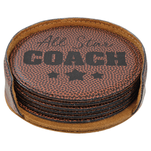 Leatherette Coaster - Engraved with New Ross Logo