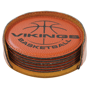 Leatherette Coaster - Engraved with New Ross Logo