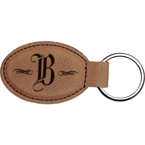 Leatherette Keychains - Engraved with New Ross Logo