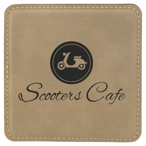 Leatherette Coaster - Engraved with New Ross Logo
