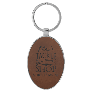 Leatherette Keychains - Engraved with New Ross Logo