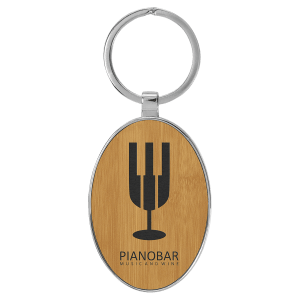 Leatherette Keychains - Engraved with New Ross Logo