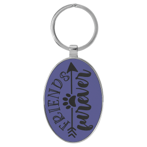 Leatherette Keychains - Engraved with New Ross Logo