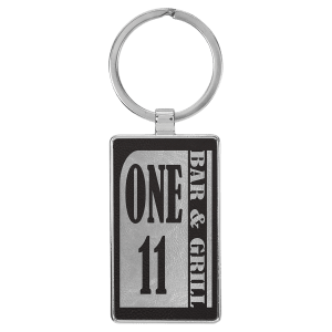 Leatherette Keychains - Engraved with New Ross Logo