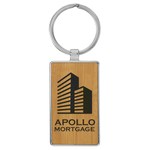 Leatherette Keychains - Engraved with New Ross Logo