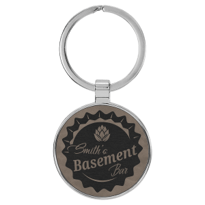 Leatherette Keychains - Engraved with New Ross Logo