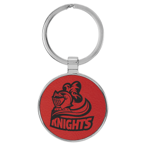 Leatherette Keychains - Engraved with New Ross Logo
