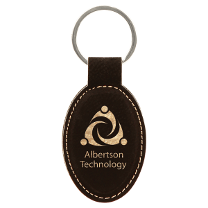 Leatherette Keychains - Engraved with New Ross Logo