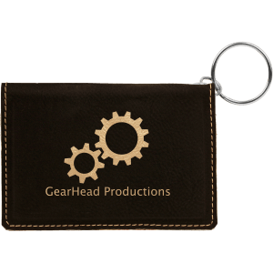 Leatherette Keychain ID Holder