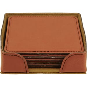 Leatherette Coaster - Engraved with New Ross Logo