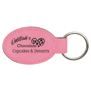 Leatherette Keychains - Engraved with New Ross Logo