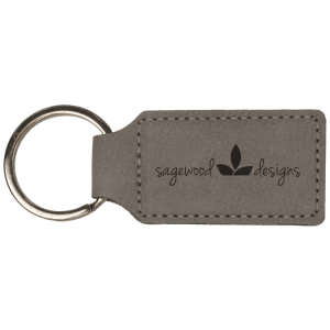 Leatherette Keychains - Engraved with New Ross Logo