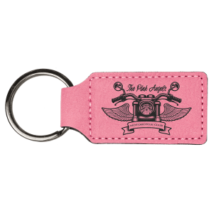 Leatherette Keychains - Engraved with New Ross Logo