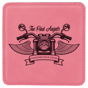 Leatherette Coaster - Engraved with New Ross Logo