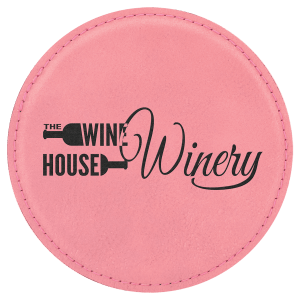 Leatherette Coaster - Engraved with New Ross Logo