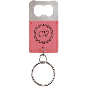 Leatherette Keychains - Engraved with New Ross Logo