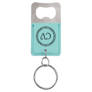 Leatherette Keychains - Engraved with New Ross Logo