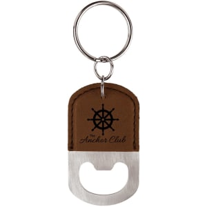 Leatherette Keychains - Engraved with New Ross Logo