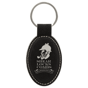 Leatherette Keychains - Engraved with New Ross Logo