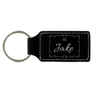 Leatherette Keychains - Engraved with New Ross Logo