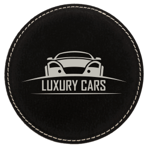 Leatherette Coaster - Engraved with New Ross Logo
