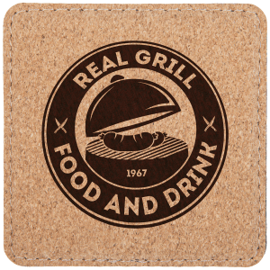 Leatherette Coaster - Engraved with New Ross Logo