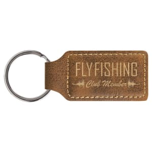 Leatherette Keychains - Engraved with New Ross Logo