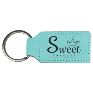 Leatherette Keychains - Engraved with New Ross Logo