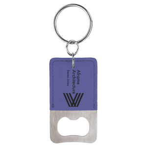 Leatherette Keychains - Engraved with New Ross Logo