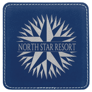 Leatherette Coaster - Engraved with New Ross Logo