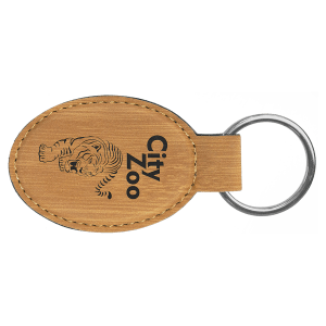 Leatherette Keychains - Engraved with New Ross Logo