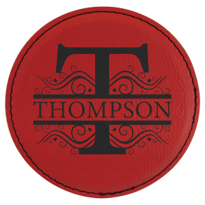 Leatherette Coaster - Engraved with New Ross Logo