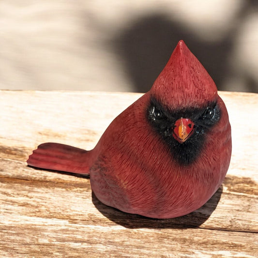 Small Red Cardinal Figurine