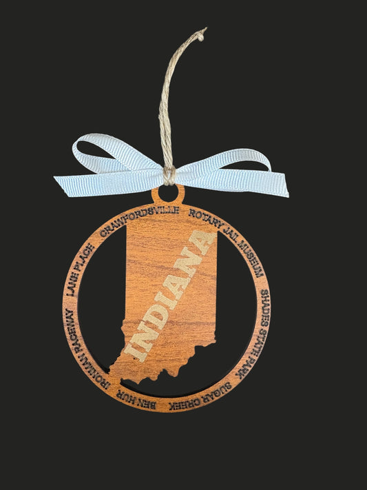 Local Indiana Ornament