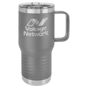 20oz Polar Camel Travel Tumbler w/handle - Engraved with New Ross Logo