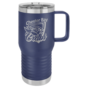 20oz Polar Camel Travel Tumbler w/handle - Engraved with New Ross Logo
