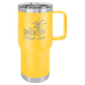 20oz Polar Camel Travel Tumbler w/handle - Engraved with New Ross Logo