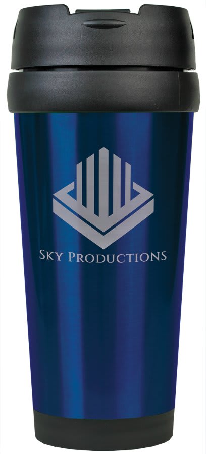 16 oz. Laserable Stainless Steel Travel Mug without Handle - Your design