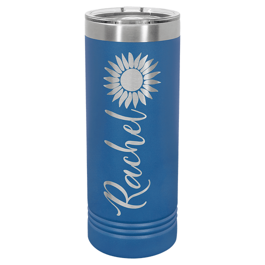 22oz Polar Camel Skinny Tumbler w/ slider lid - Engraved with New Ross Logo