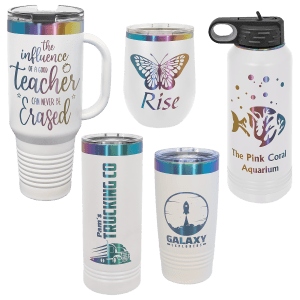 Ion plated White Prism Tumblers