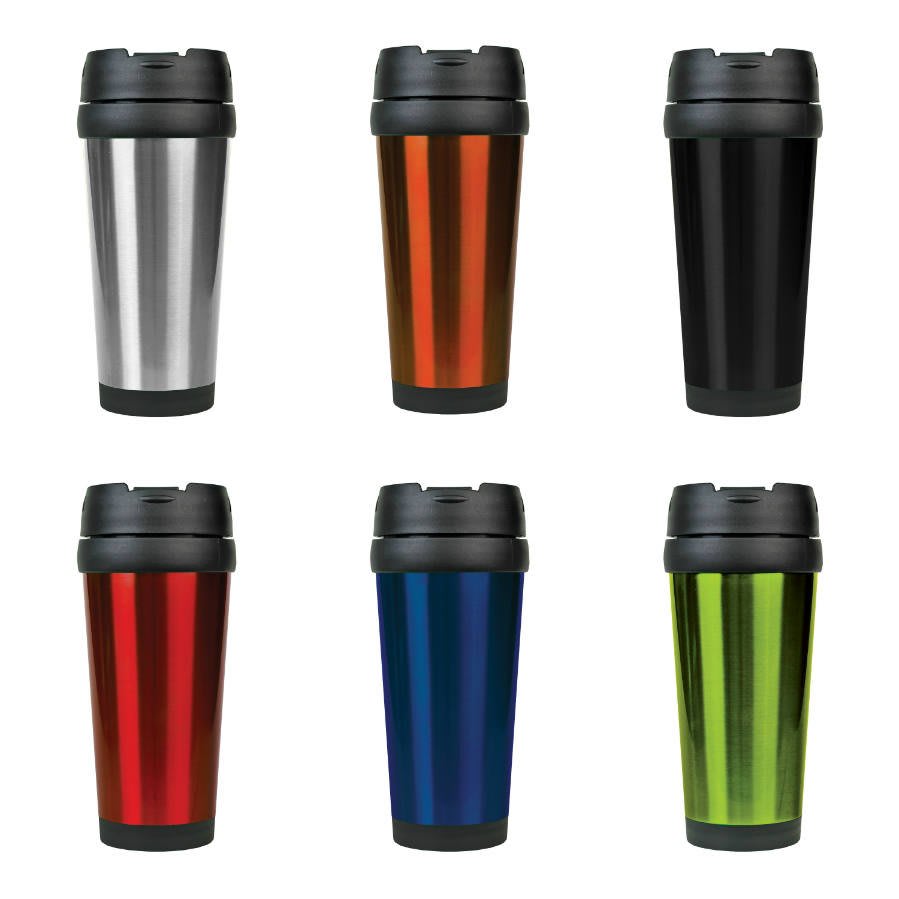 16 oz. Laserable Stainless Steel Travel Mug without Handle - Your design