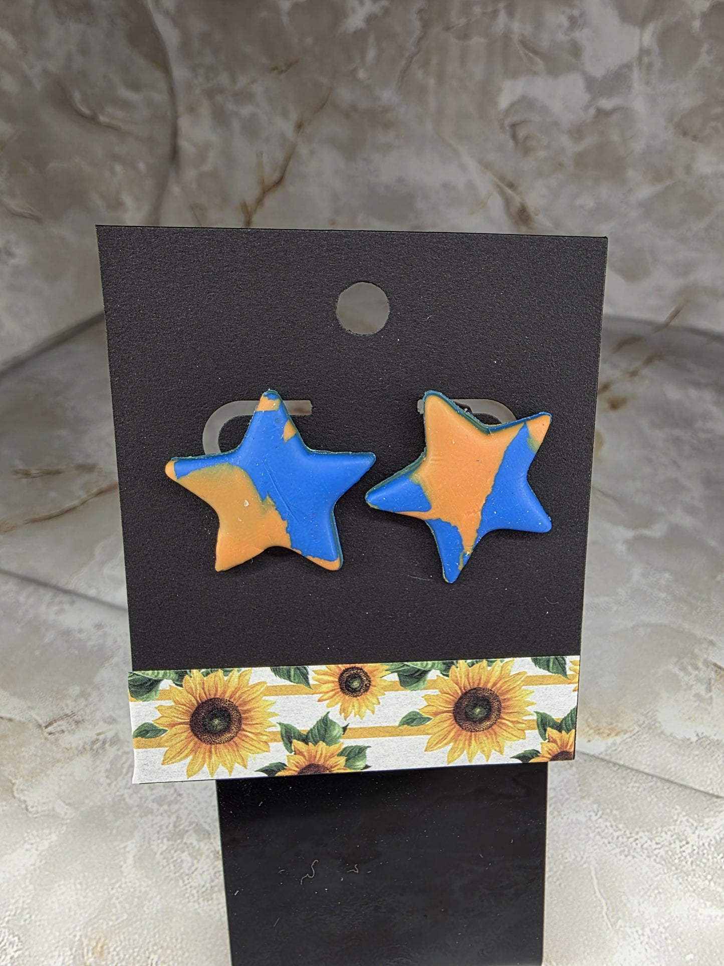 Orange & Blue Star Studs (North Montgomery)