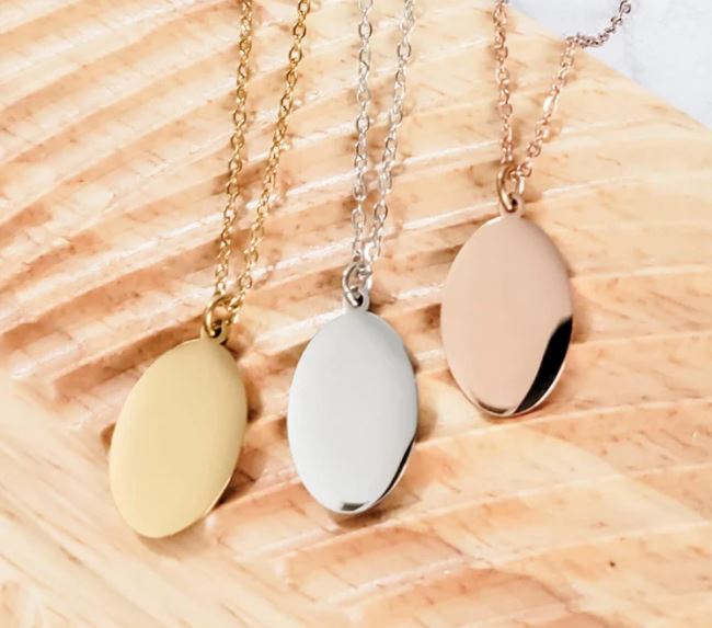 Oval Pendant Necklace